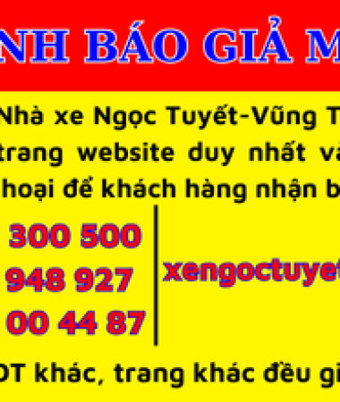 🚨 CẢNH BÁO: Các Số Điện Thoại Giả Mạo Nhà Xe Ngọc Tuyết – Vũng Tàu